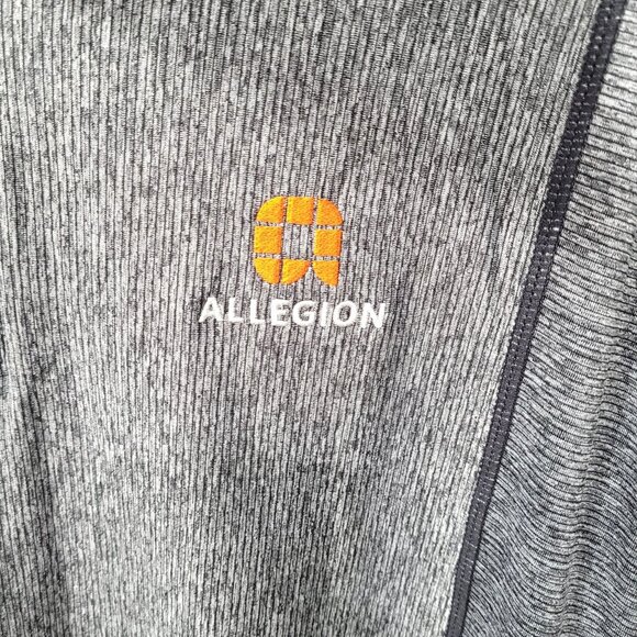 Men's Antigua Allegion Heather Gray & Black 1/4 Zip Pullover Jacket Size L - Picture 3 of 10